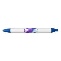Infinity with Purple Feather