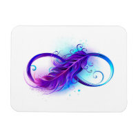 Infinity with Purple Feather