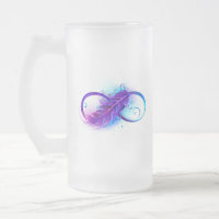 Infinity with Purple Feather