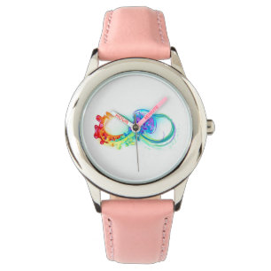 Infinity with Rainbow Jellyfish Armbanduhr