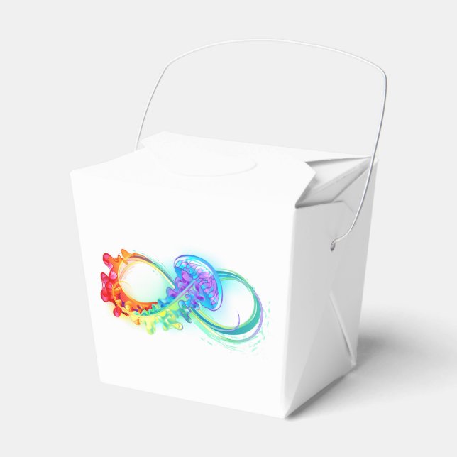 Infinity with Rainbow Jellyfish Geschenkschachtel (Vorderseite)