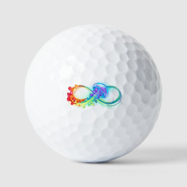 Infinity with Rainbow Jellyfish Golfball (Vorderseite)