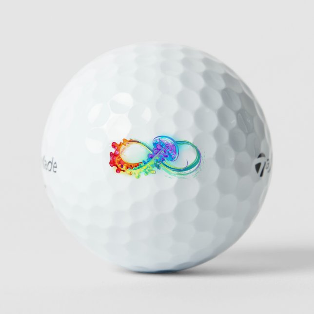 Infinity with Rainbow Jellyfish Golfball (Vorderseite)