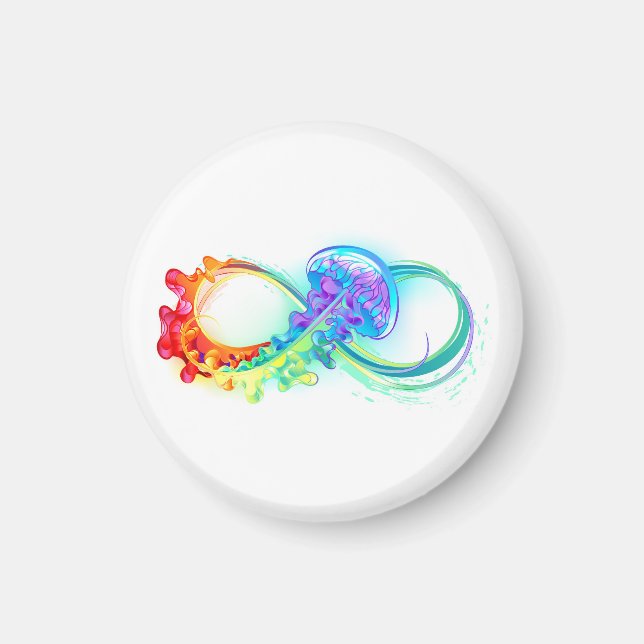Infinity with Rainbow Jellyfish Magnet (Vorne)