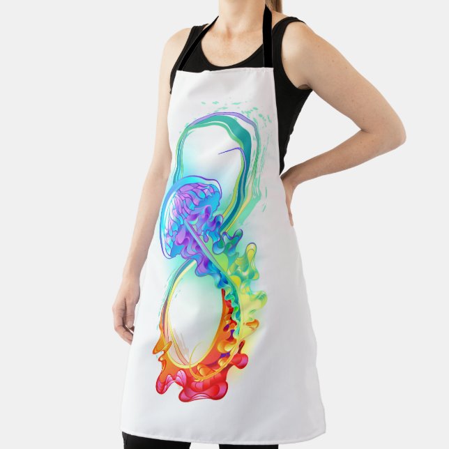Infinity with Rainbow Jellyfish Schürze (InSitu)