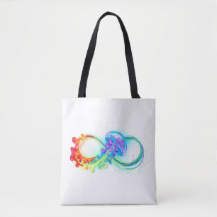 Infinity with Rainbow Jellyfish Tasche
