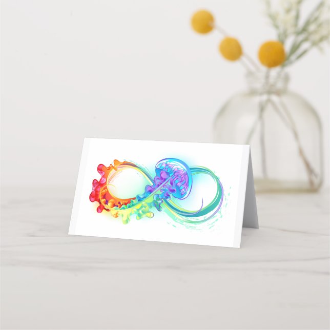 Infinity with Rainbow Jellyfish Terminkarte (Vorderseite)
