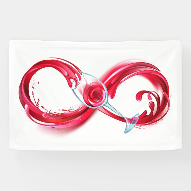 Infinity with Red Wine Banner (Horizontal)