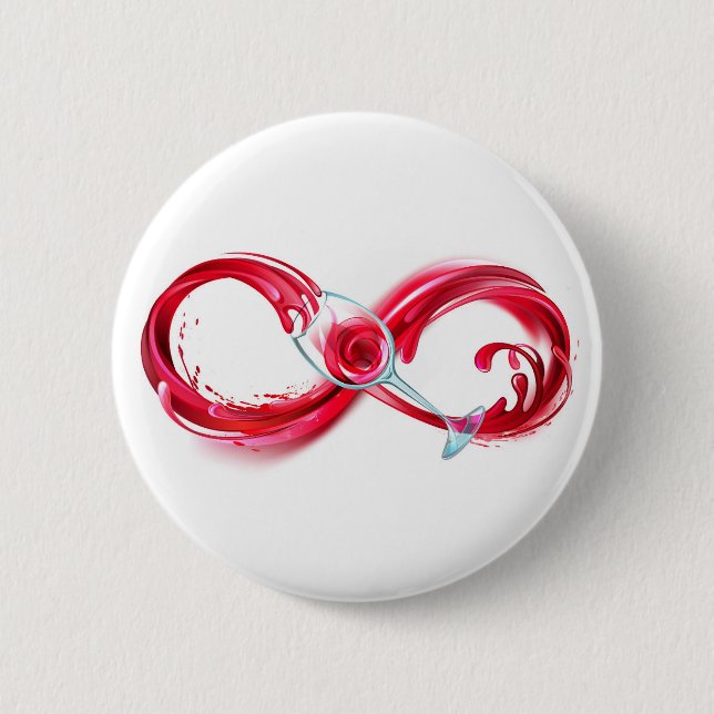 Infinity with Red Wine Button (Vorderseite)