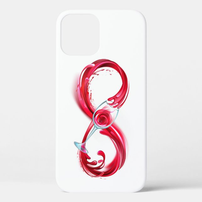 Infinity with Red Wine Case-Mate iPhone Hülle (Rückseite)