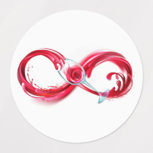 Infinity with Red Wine Etiketten