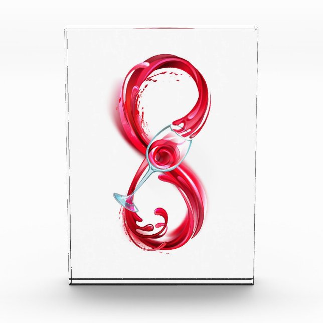 Infinity with Red Wine Fotoblock (Vorderseite)