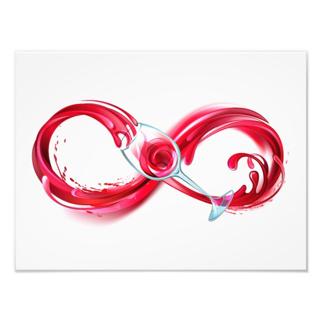 Infinity with Red Wine Fotodruck (Vorne)