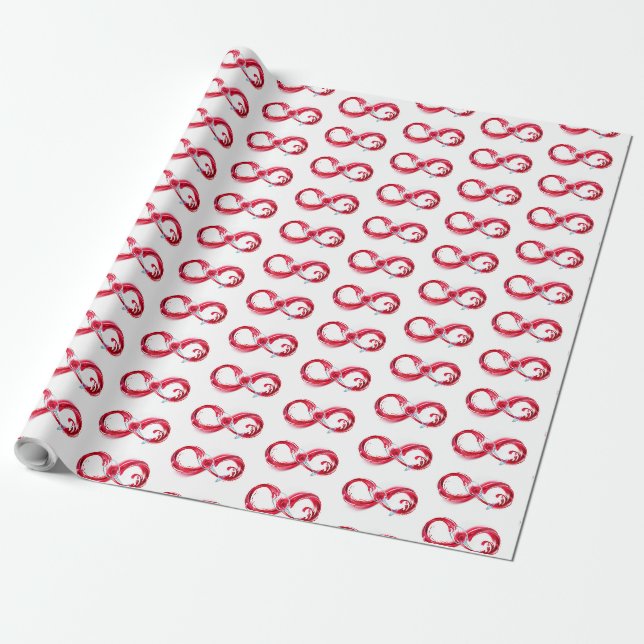 Infinity with Red Wine Geschenkpapier (Ungerollt)