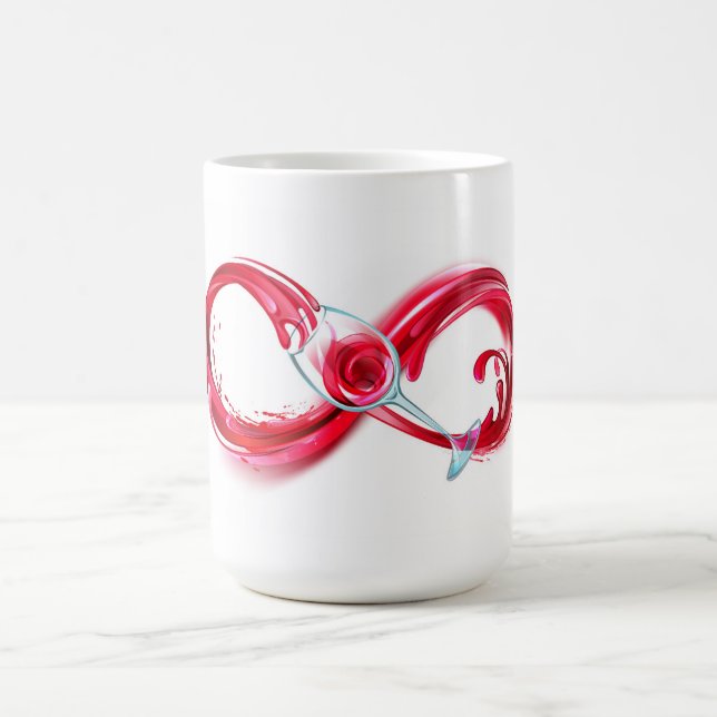 Infinity with Red Wine Kaffeetasse (Mittel)