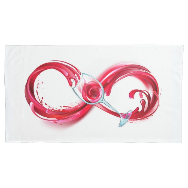 Infinity with Red Wine Kissenbezug (Vorderseite)