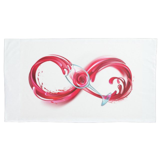 Infinity with Red Wine Kissenbezug (Vorderseite-Links)