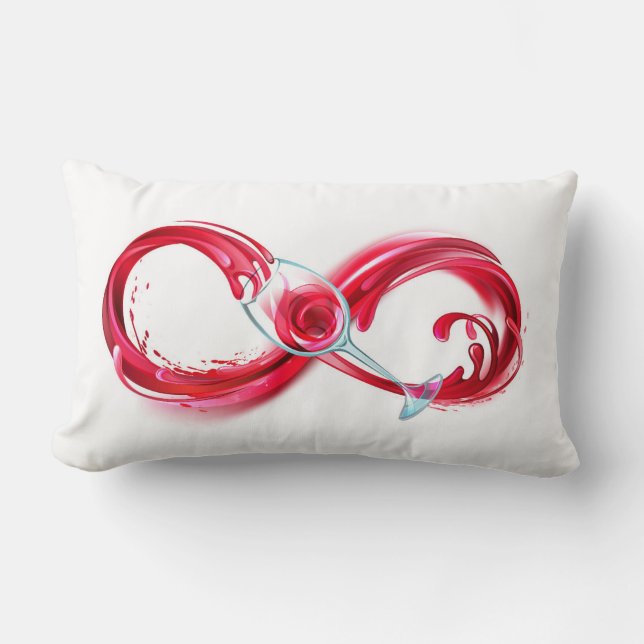 Infinity with Red Wine Lendenkissen (Vorderseite)