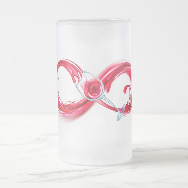 Infinity with Red Wine Mattglas Bierglas (Mittel)