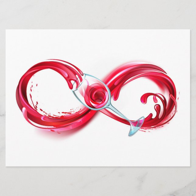 Infinity with Red Wine Menükarte (Vorderseite)