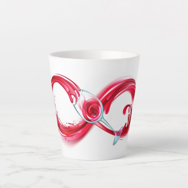Infinity with Red Wine Milchtasse (Vorderseite)