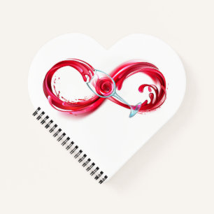Infinity with Red Wine Notizbuch