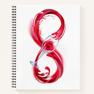 Infinity with Red Wine Notizbuch