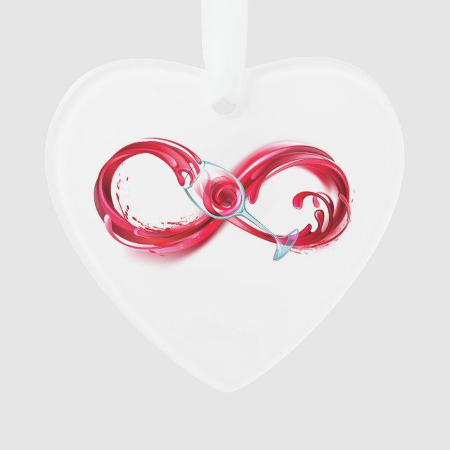 Infinity with Red Wine Ornament (Vorderseite)