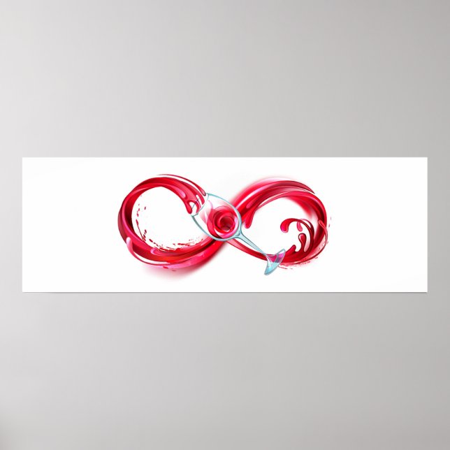 Infinity with Red Wine Poster (Vorne)