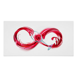 Infinity with Red Wine Poster
