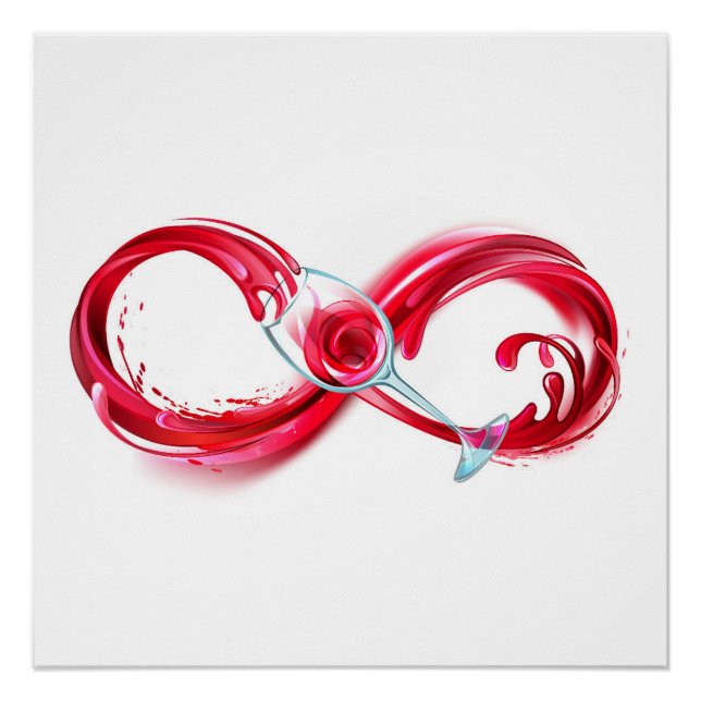 Infinity with Red Wine Poster (Vorderseite)