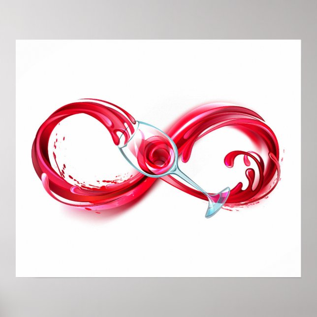 Infinity with Red Wine Poster (Vorne)