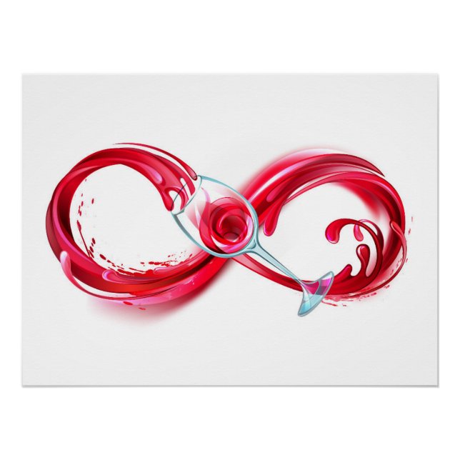 Infinity with Red Wine Poster (Vorderseite)