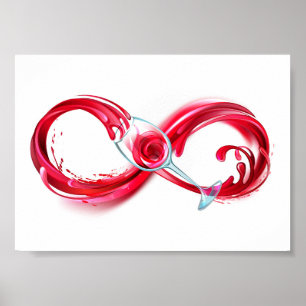 Infinity with Red Wine Poster