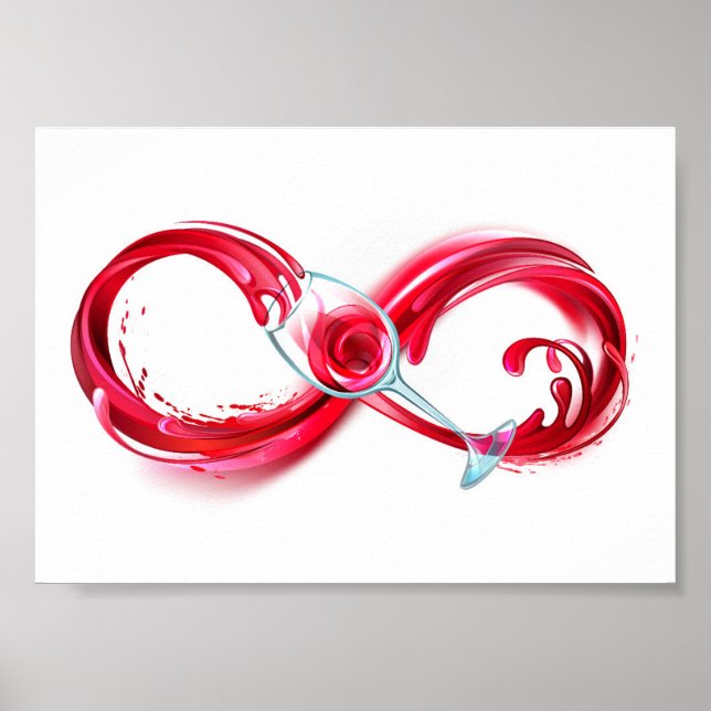 Infinity with Red Wine Poster (Vorne)