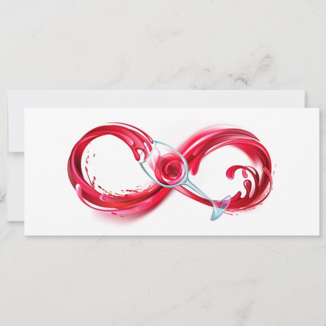 Infinity with Red Wine Save The Date (Vorderseite)
