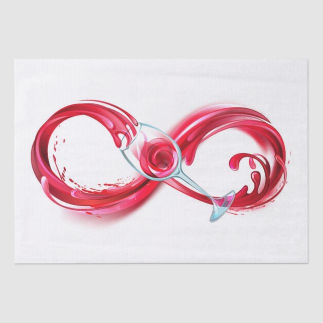Infinity with Red Wine Seidenpapier (Vorderseite)