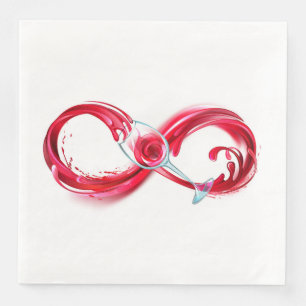 Infinity with Red Wine Serviette