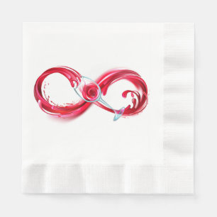 Infinity with Red Wine Serviette