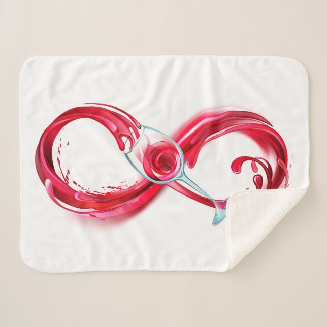 Infinity with Red Wine Sherpadecke (Vorderseite (Horizontal))