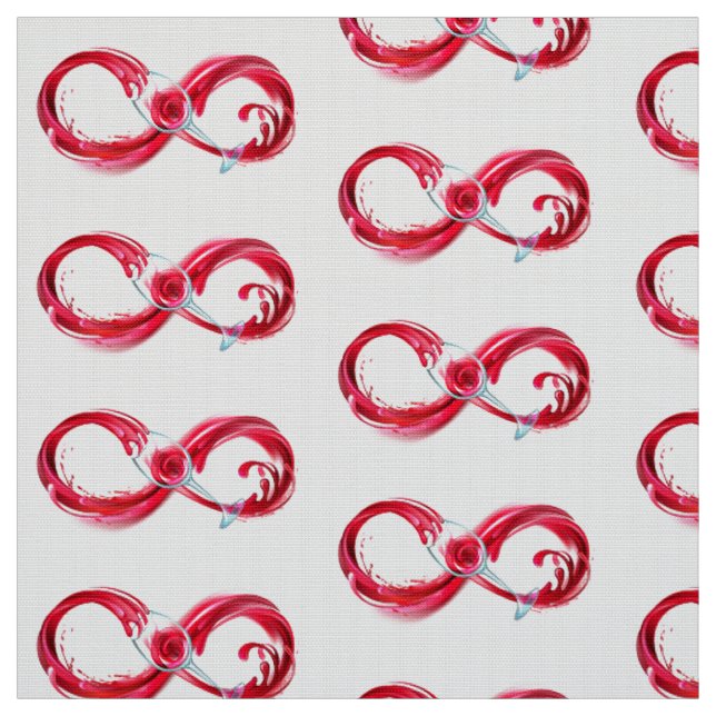 Infinity with Red Wine Stoff (Muster)