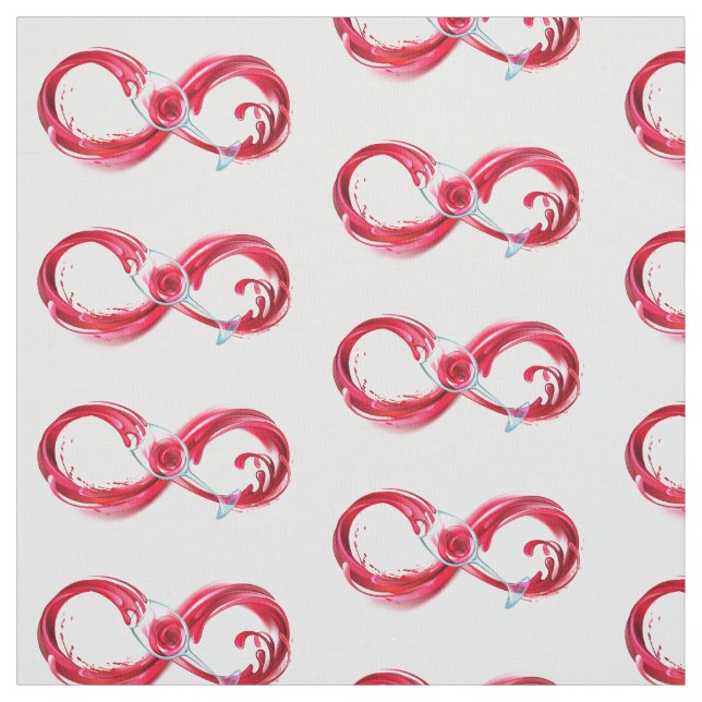 Infinity with Red Wine Stoff (Muster)