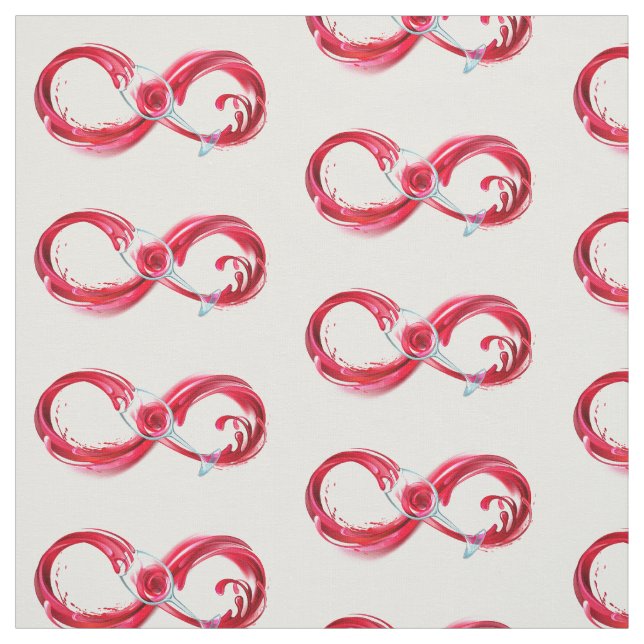 Infinity with Red Wine Stoff (Muster)