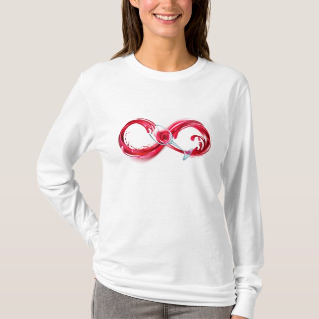 Infinity with Red Wine T-Shirt (Vorderseite)