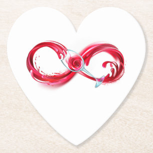 Infinity with Red Wine Untersetzer