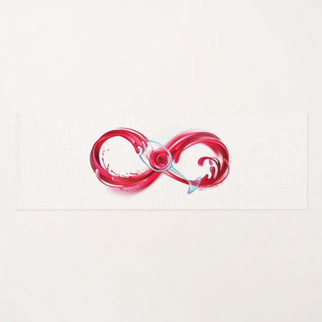 Infinity with Red Wine Yogamatte (Vorderseite (Horizontal))