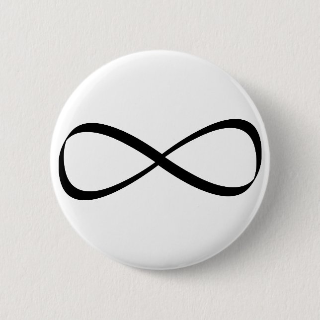 Infinity-Zeichen Button (Vorderseite)