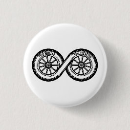 Infinity Zwei Räder Freiheit Button