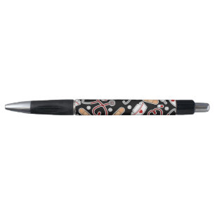 Infirmière Amour Imprimer Stylo noir