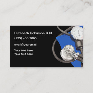 Infirmière autorisée Cartes de visite simples